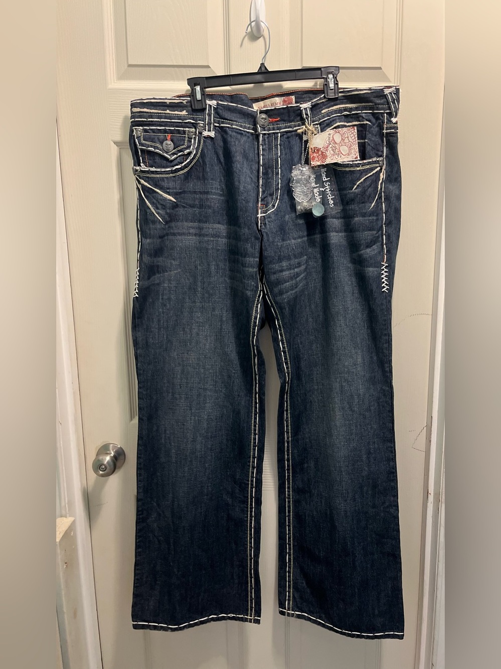 Rare Dead stock Vintage Y2K Laguna Beach Jean Co. dark wash denim pants
